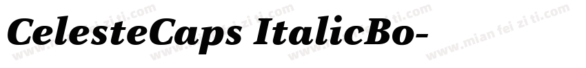 CelesteCaps ItalicBo字体转换